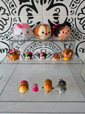 Disney Tsum Tsum Lot of 12 Figures Mickey Minnie Christmas Plush